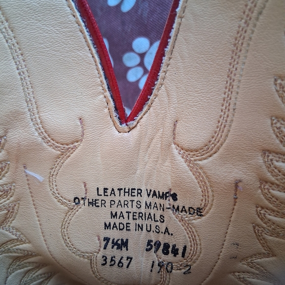 Vintage Red Cowboy Boots - Picture 6 of 8